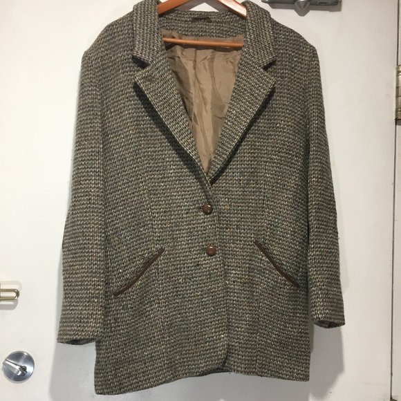 VINTAGE WOOL DONEGAL TWEED JACKETS SIZE L - Picture 6 of 10
